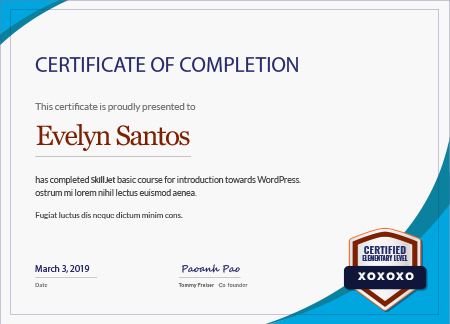 certificate-03 About Me